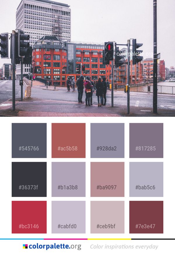 Urban Area Transport City Color Palette