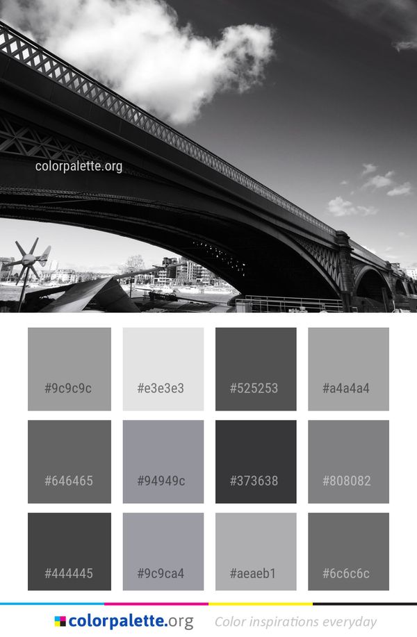 Black Car Sky Color Palette