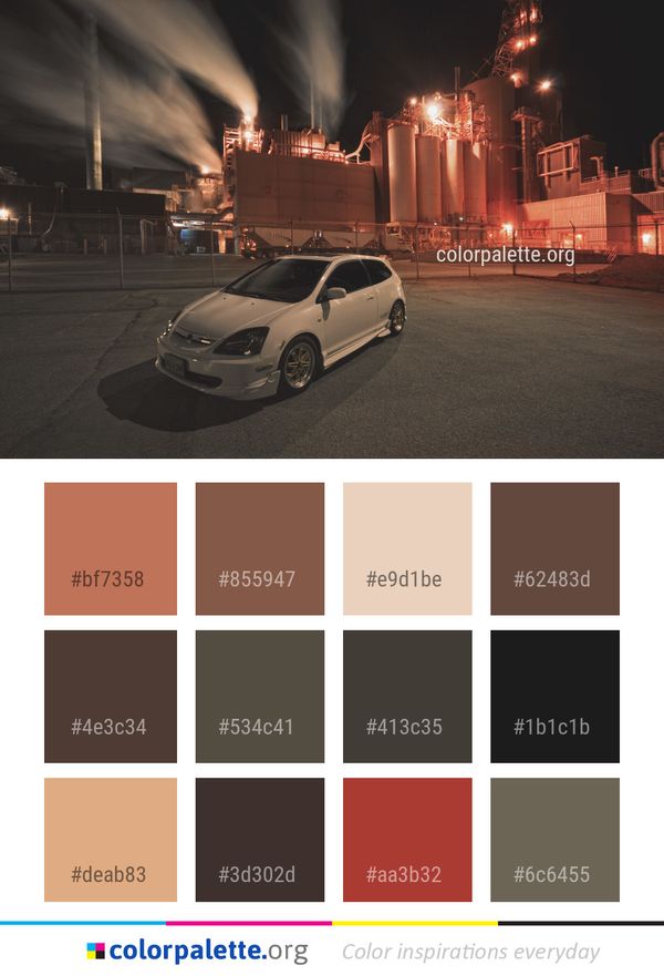 Car Vehicle Mode Of Transport Color Palette
