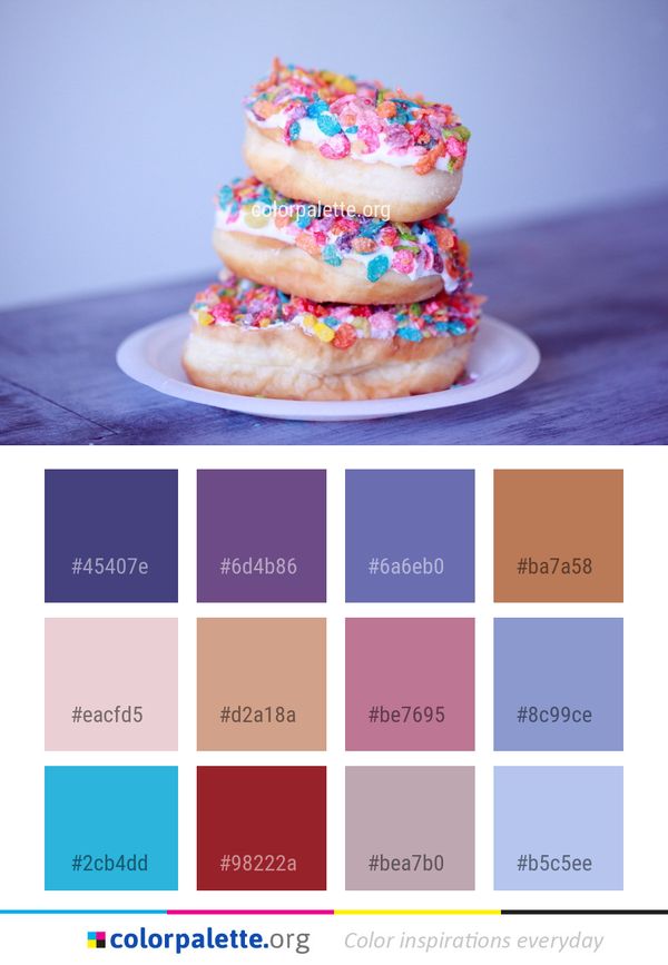 Dessert Buttercream Sweetness Color Palette