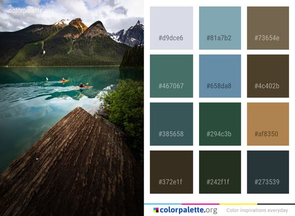 Nature Water Lake Color Palette