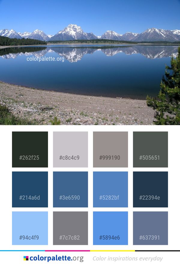 Reflection Nature Lake Color Palette
