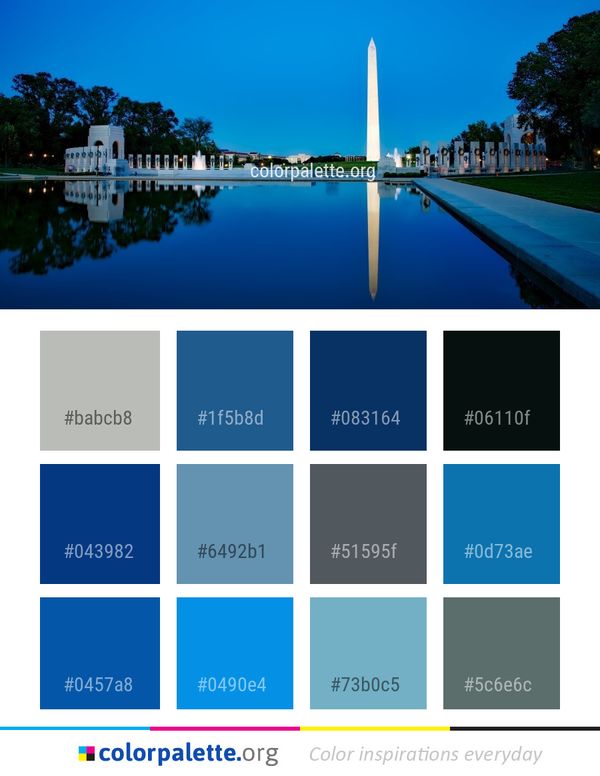 Reflection Sky Landmark Color Palette
