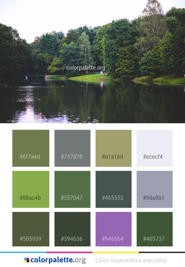 Reflection Water Nature Color Palette
