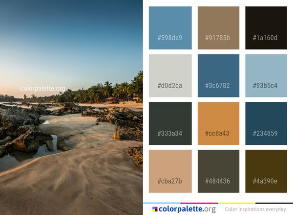 Sky Body Of Water Color Palette