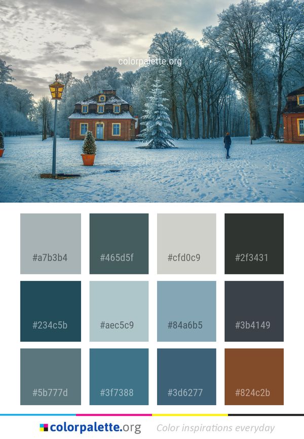 Snow Winter Sky Color Palette
