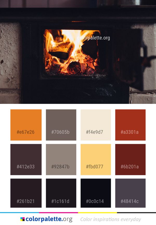 Heat Hearth Fireplace Color Palette