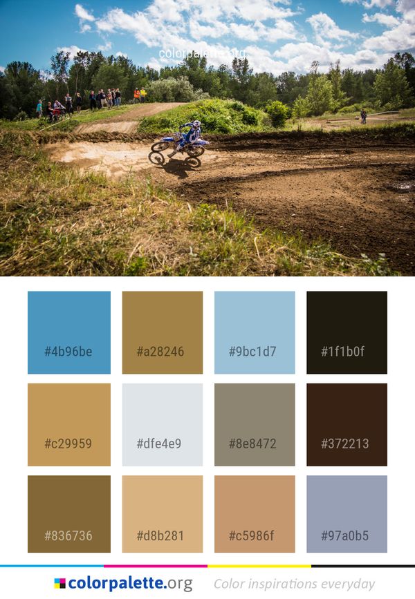 Land Vehicle Soil Motocross Color Palette