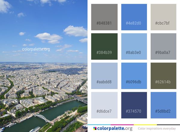 Metropolitan Area Aerial Photography Sky Color Palette
