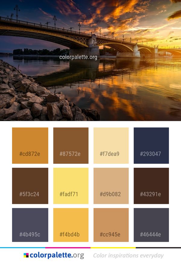 Reflection Bridge Sky Color Palette