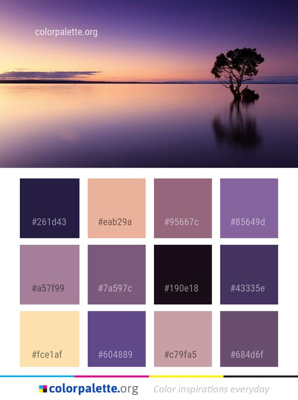 Reflection Horizon Sky Color Palette