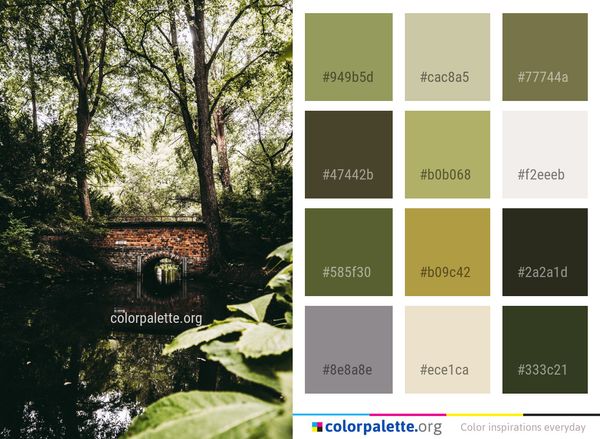 Reflection Water Nature Color Palette
