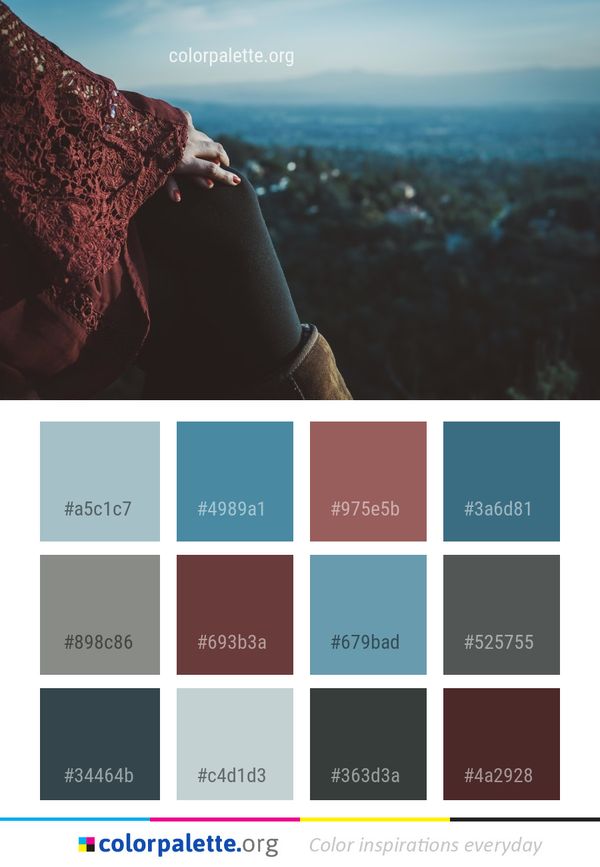 Sky Mountainous Landforms Mountain Color Palette