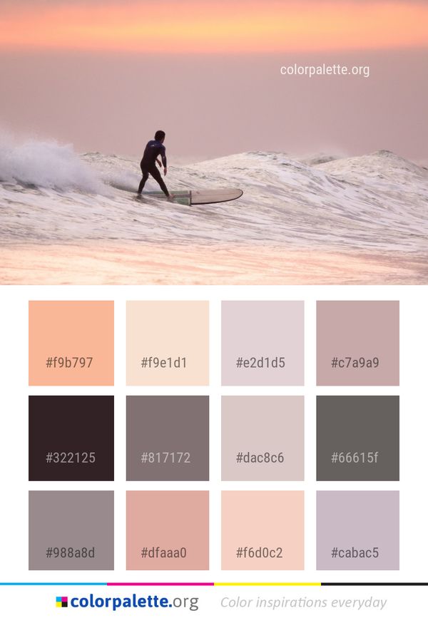 Surfing Equipment And Supplies Wave Color Palette