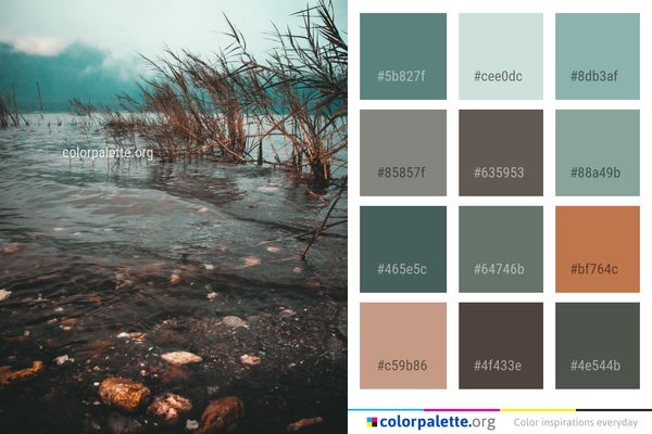 Water Reflection Sky Color Palette