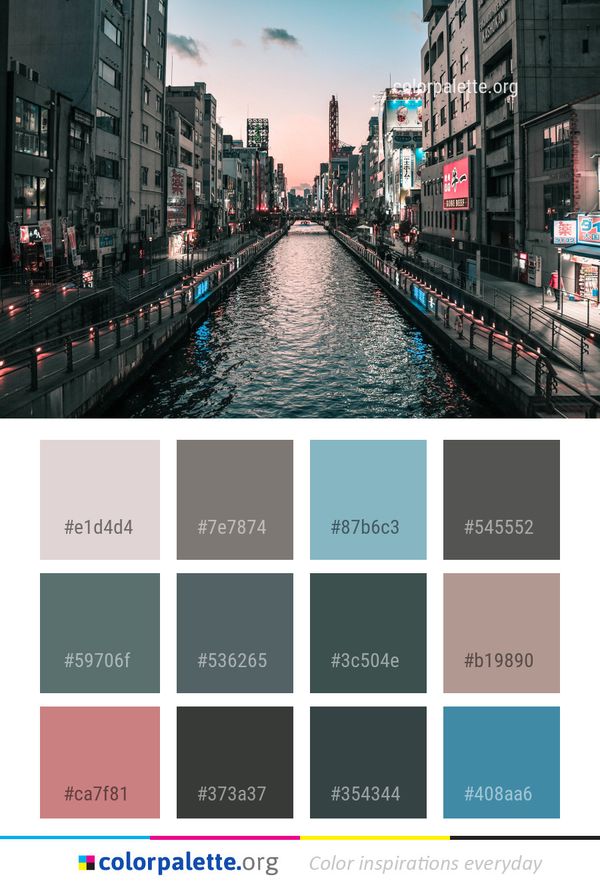 Waterway Water City Color Palette