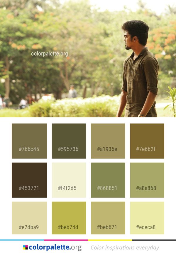 Green Nature Plant Color Palette