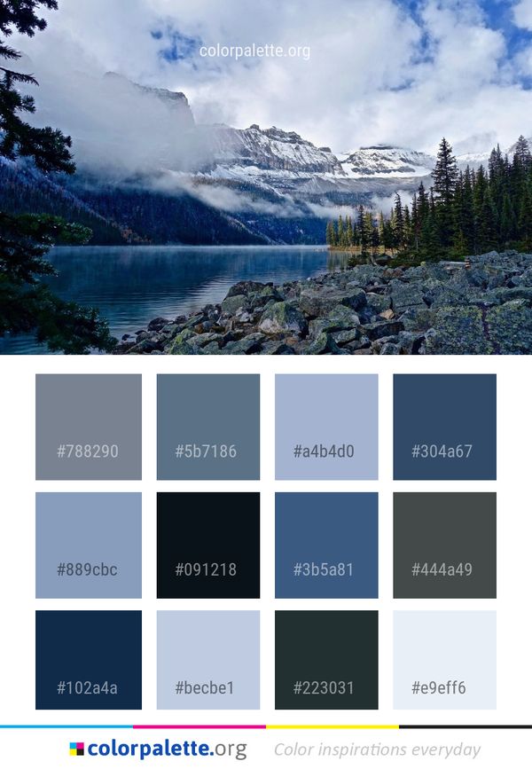 Nature Wilderness Water Color Palette