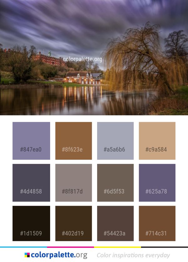 Reflection Sky Water Color Palette