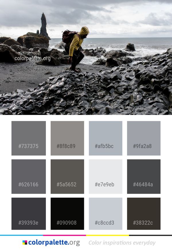 Sea Rock Coast Color Palette