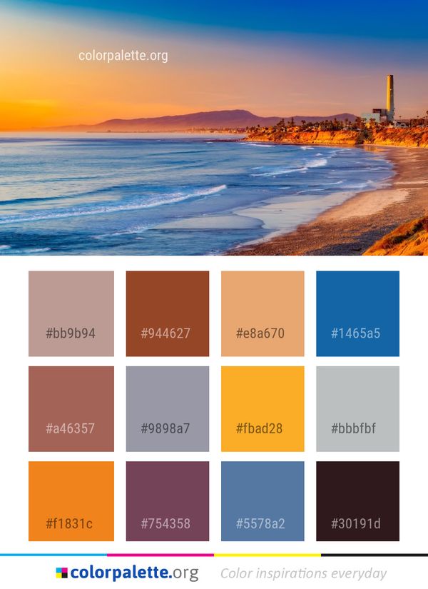 Sea Sky Shore Color Palette