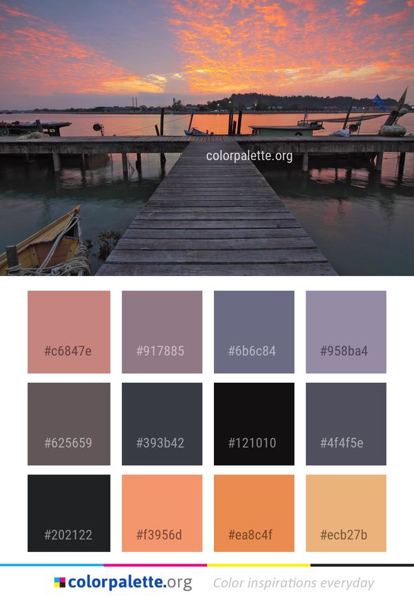 Sky Cloud Pier Color Palette