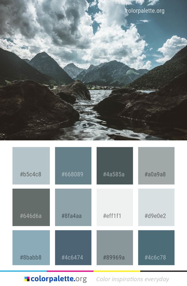 Sky Nature Mountainous Landforms Color Palette