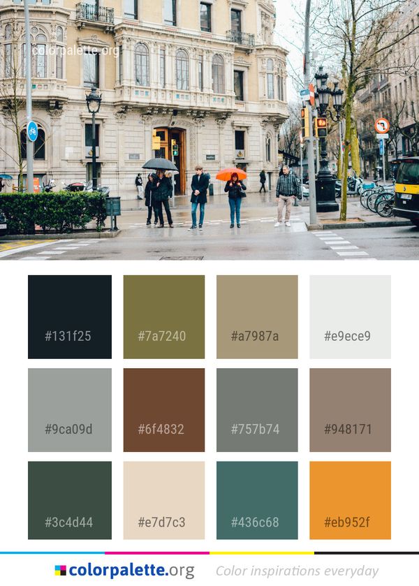 Urban Area Town City Color Palette