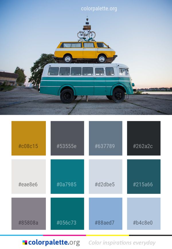 Car Motor Vehicle Color Palette