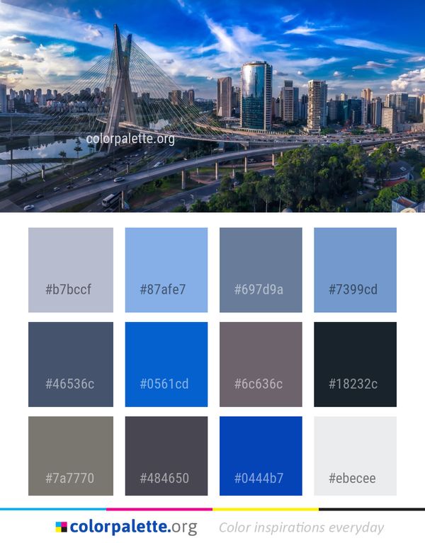 Metropolitan Area Cityscape City Color Palette
