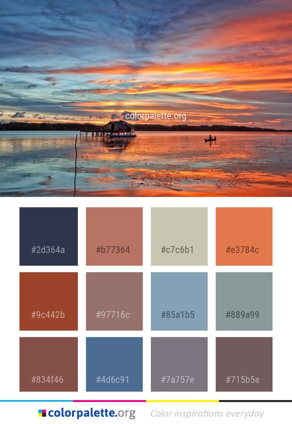 Sky Horizon Reflection Color Palette