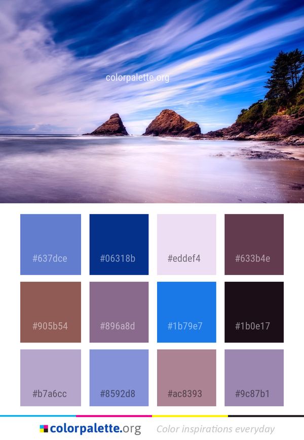 Sky Sea Nature Color Palette
