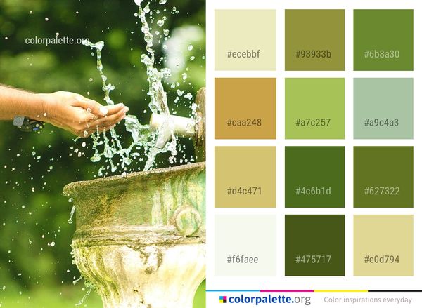 Water Green Nature Color Palette