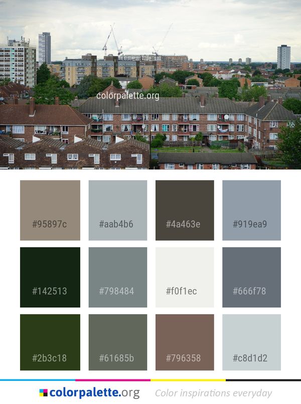 City Urban Area Skyline Color Palette