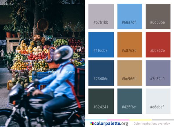 Land Vehicle Car Public Space Color Palette