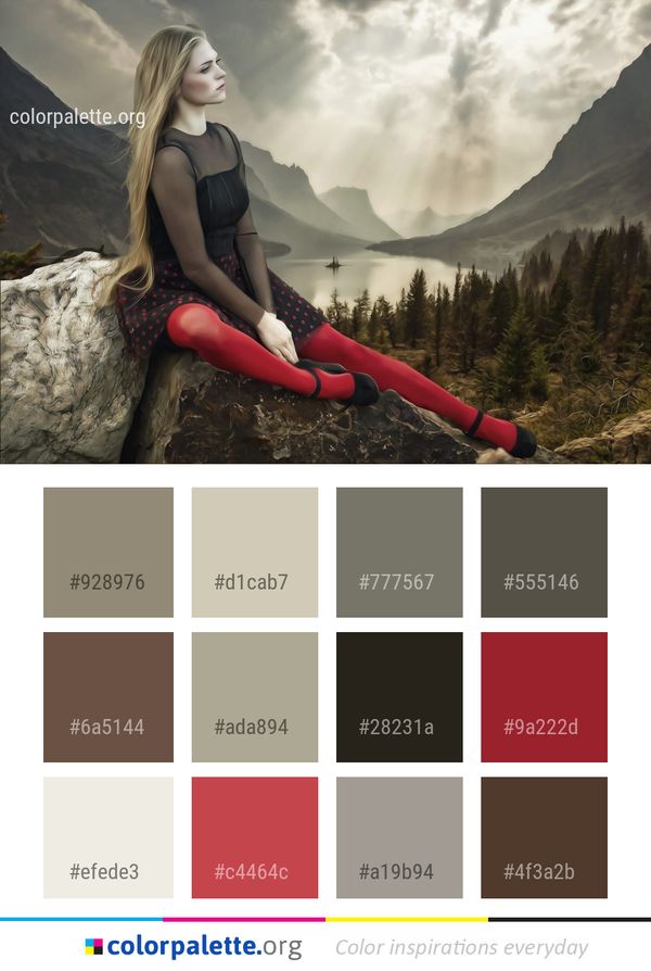 Nature Mountainous Landforms Beauty Color Palette