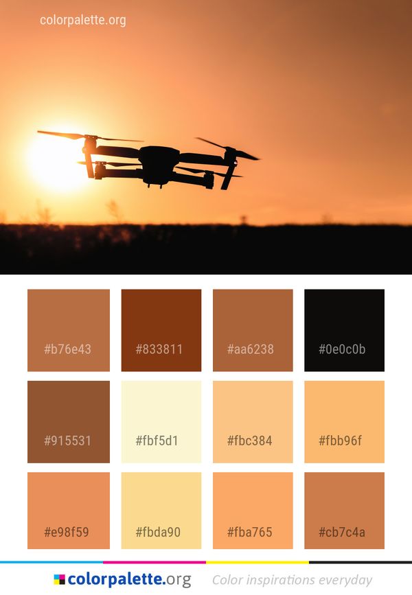 Sky Airplane Air Travel Color Palette