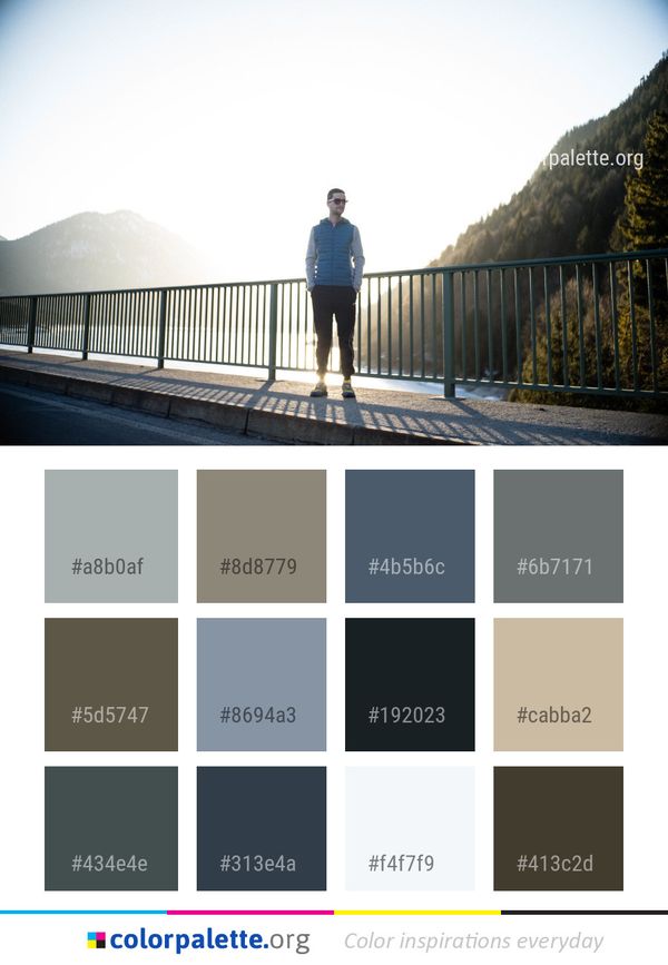 Sky Photograph Road Color Palette