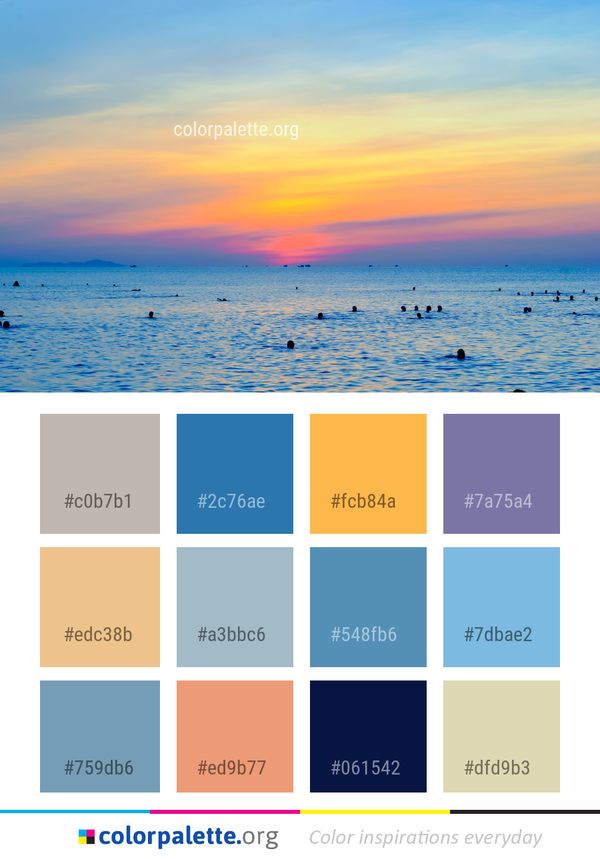 Sky Sea Horizon Color Palette