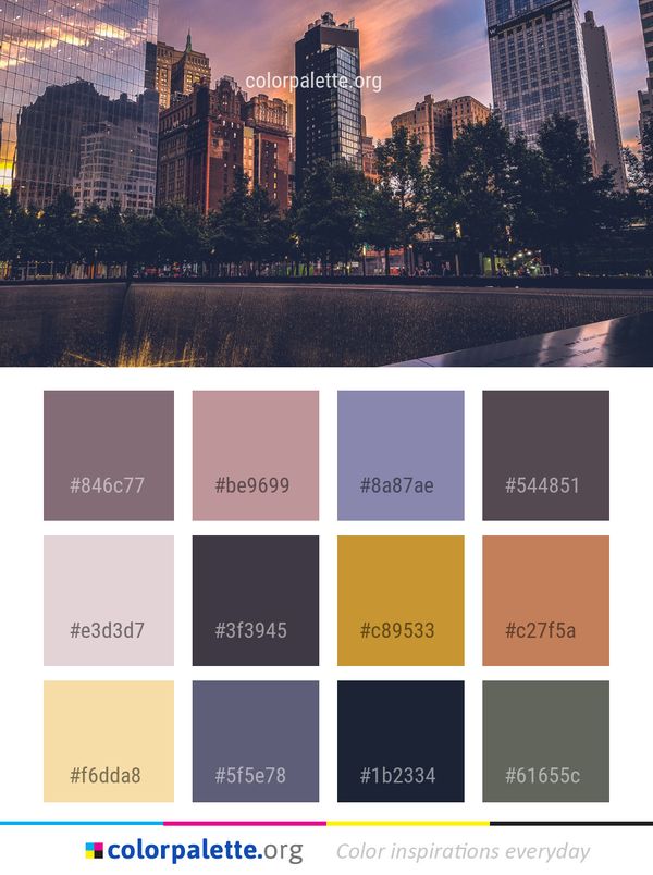 City Metropolitan Area Cityscape Color Palette