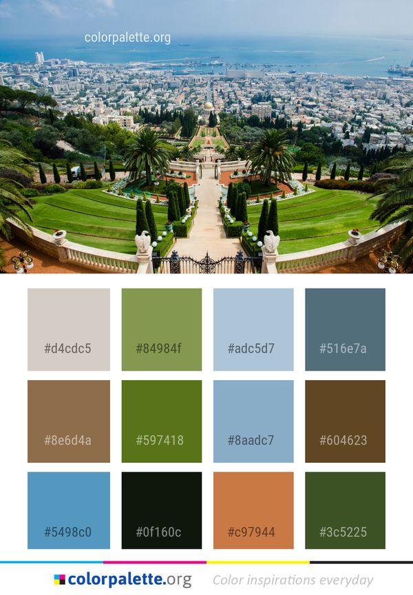 Landmark City Urban Area Color Palette