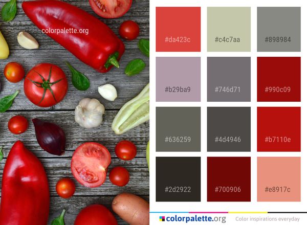 Natural Foods Vegetable Local Food Color Palette