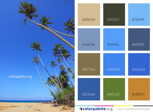 Sky Sea Body Of Water Color Palette