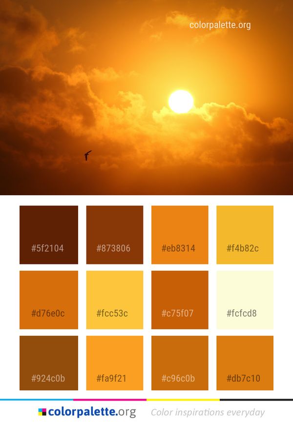 Sky Sun Afterglow Color Palette