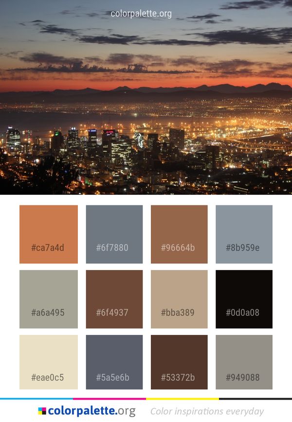 Cityscape City Sky Color Palette