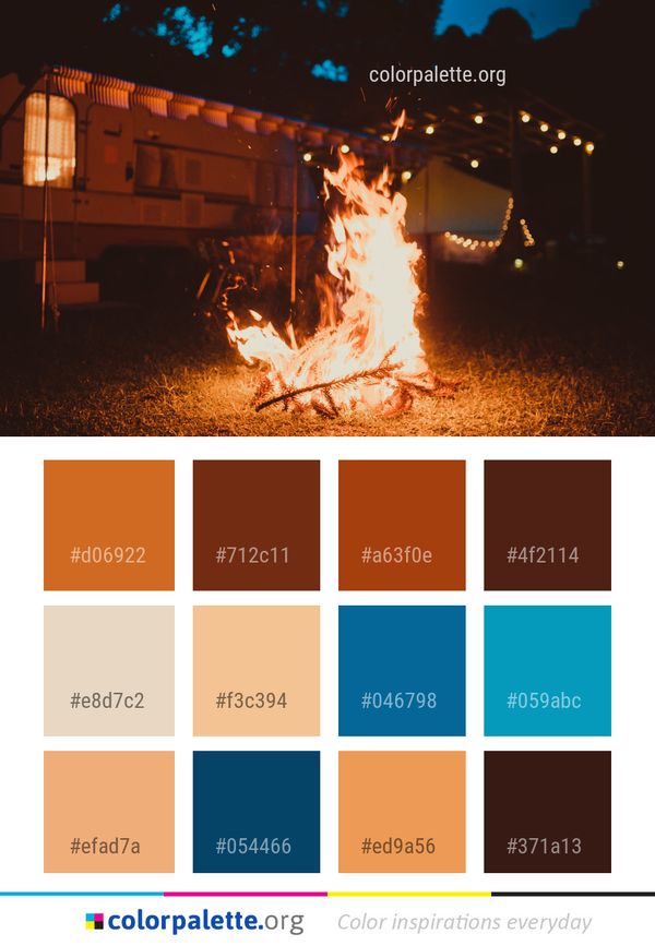 Fire Campfire Flame Color Palette