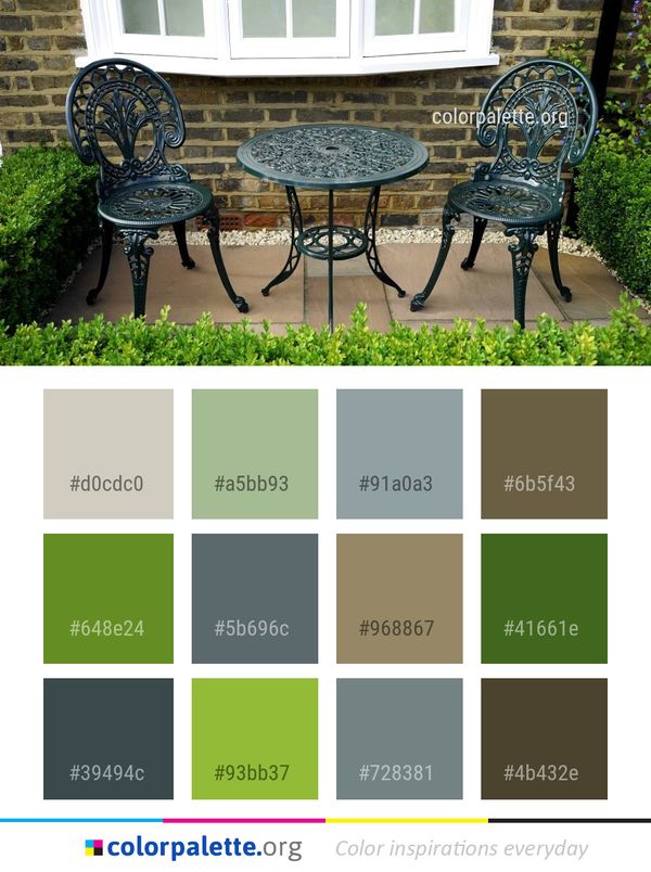Furniture Iron Chair Color Palette