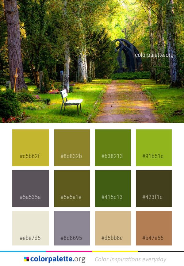 Nature Green Tree Color Palette