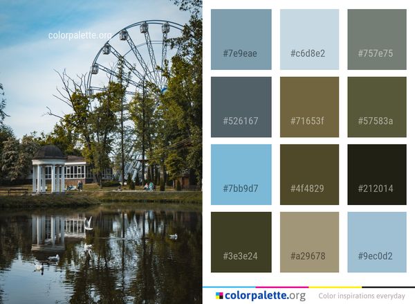Reflection Water Waterway Color Palette
