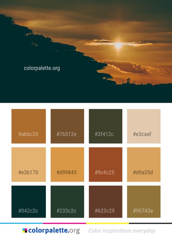 Sky Atmosphere Sunset Color Palette